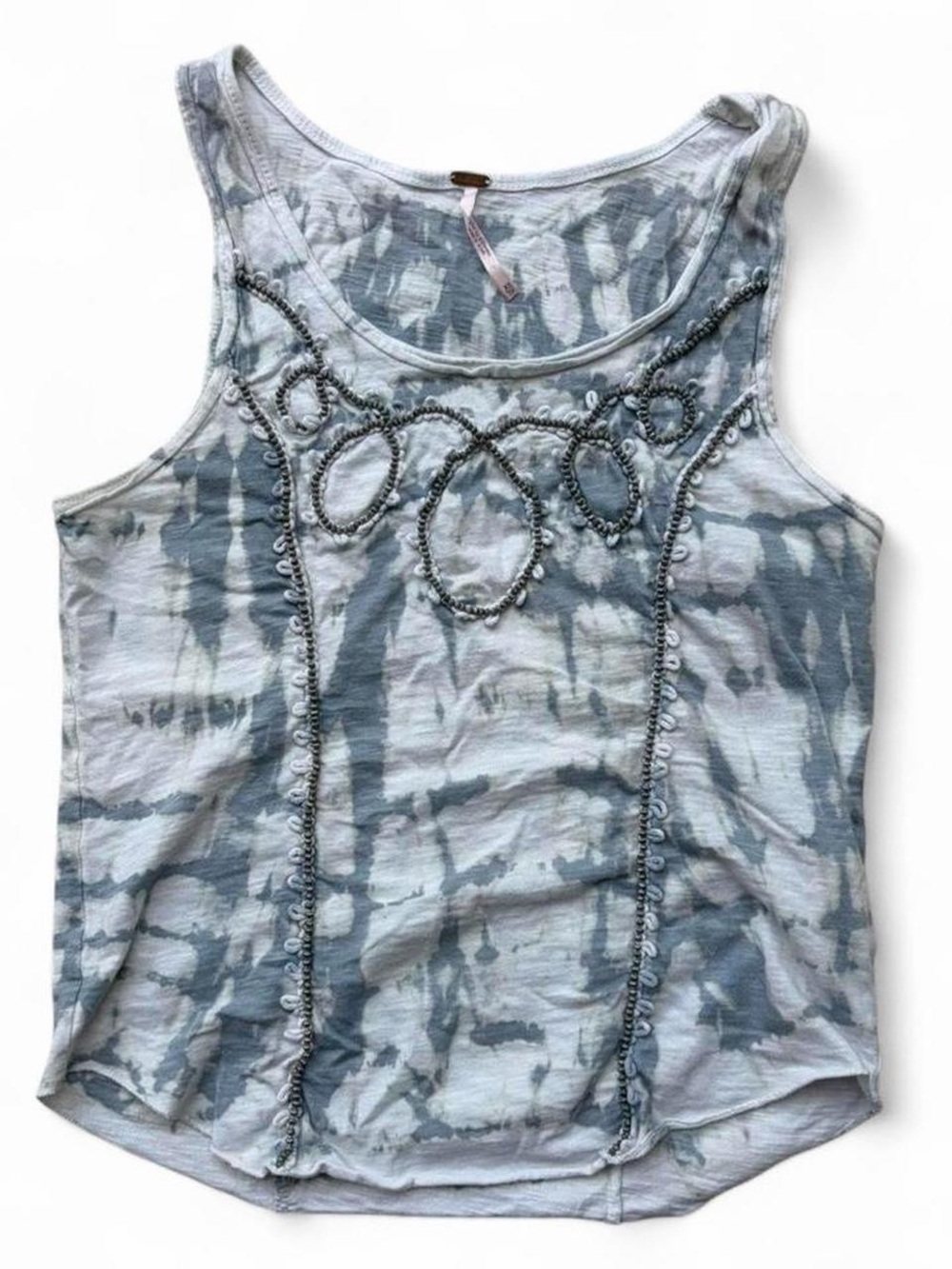 Free People Deco Stitch Tie-Dye Tank Top – Women’s Size XS | Excellent Condition